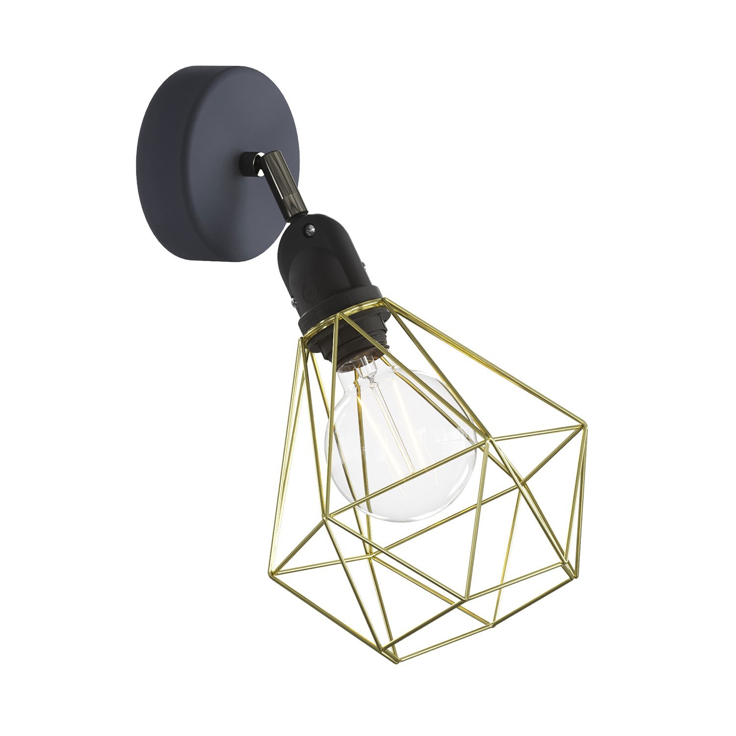 Fermaluce EIVA with Diamond lampshade and adjustable joint