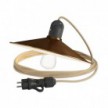 Eiva Snake with Swing shade, portable outdoor lamp, 5 m fabric cable, IP65 waterproof lampholder and plug