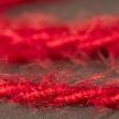 Marlene twisted lighting cable covered in hairy-effect fabric Plain Red TP09