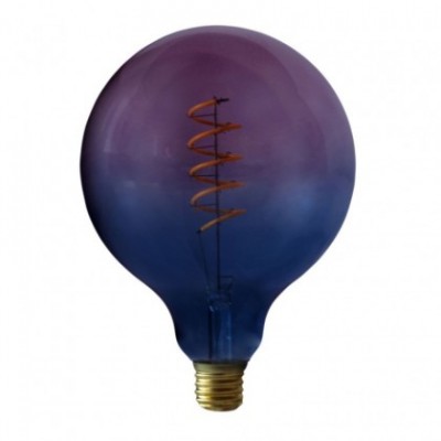 G125 Dream light bulb, Pastel line, spiral filament, 4W E27 Dimmable 2300K