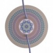 Round Rose-One 2-hole and 4 side holes ceiling rose, 200 mm - PROMO