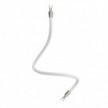 Kit Creative Flex flexible tube covered in White RM01 fabric with metal terminals