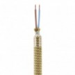 Kit Creative Flex flexible tube covered in Bronze RM73 fabric with metal terminals