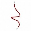 Kit Creative Flex flexible tube covered in Red RM09 fabric with metal terminals