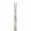 Kit Creative Flex flexible tube covered in Light Mélange RM72 fabric with metal terminals
