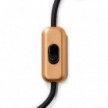 Inline single-pole switch Creative Switch Brushed Copper