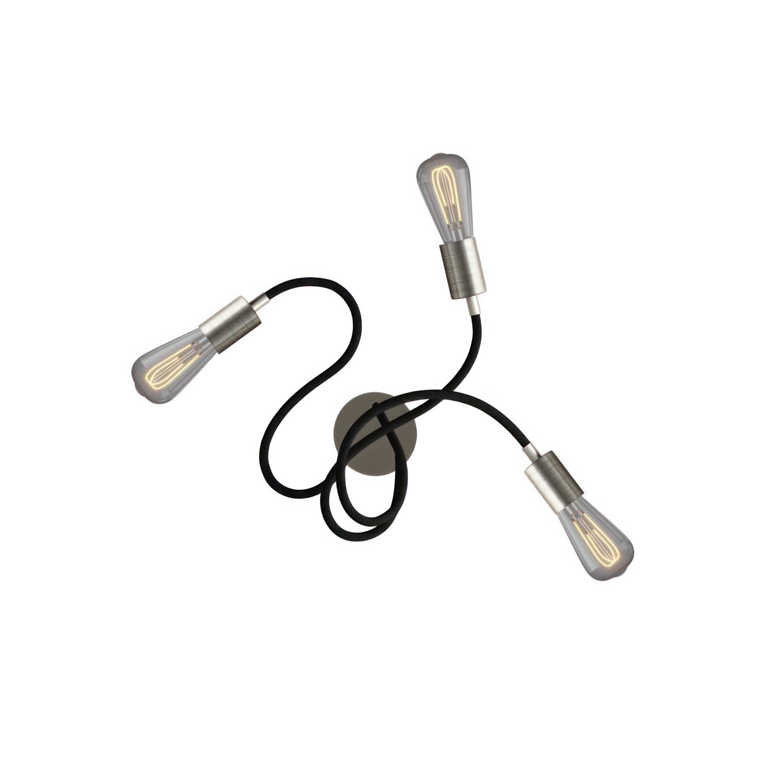 Flex 60 wall or ceiling lamp flexible provides diffused light with LED ST64 light bulb