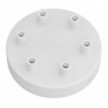 Cylindrical metal 6-hole ceiling rose kit