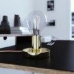 Posaluce - Metal table lamp with two-pin plug