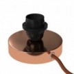 Posaluce for lampshade - Metal table lamp with two-pin plug