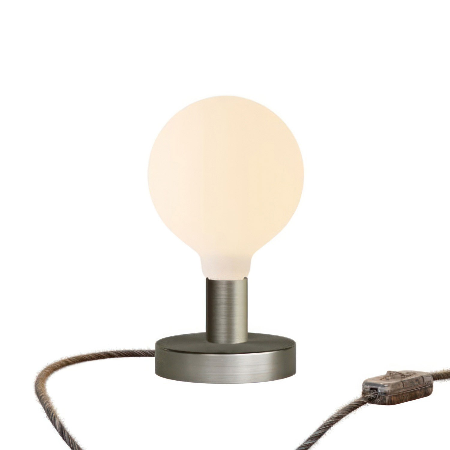 Posaluce Globe Metal Table Lamp with two-pin plug