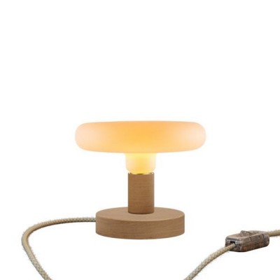 Posaluce Dash Wooden Table Lamp with two-pin plug