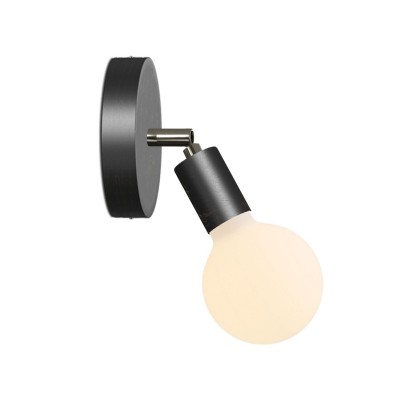 Fermaluce Lightbulb wooden Joint with Porcelain Globe lightbulb