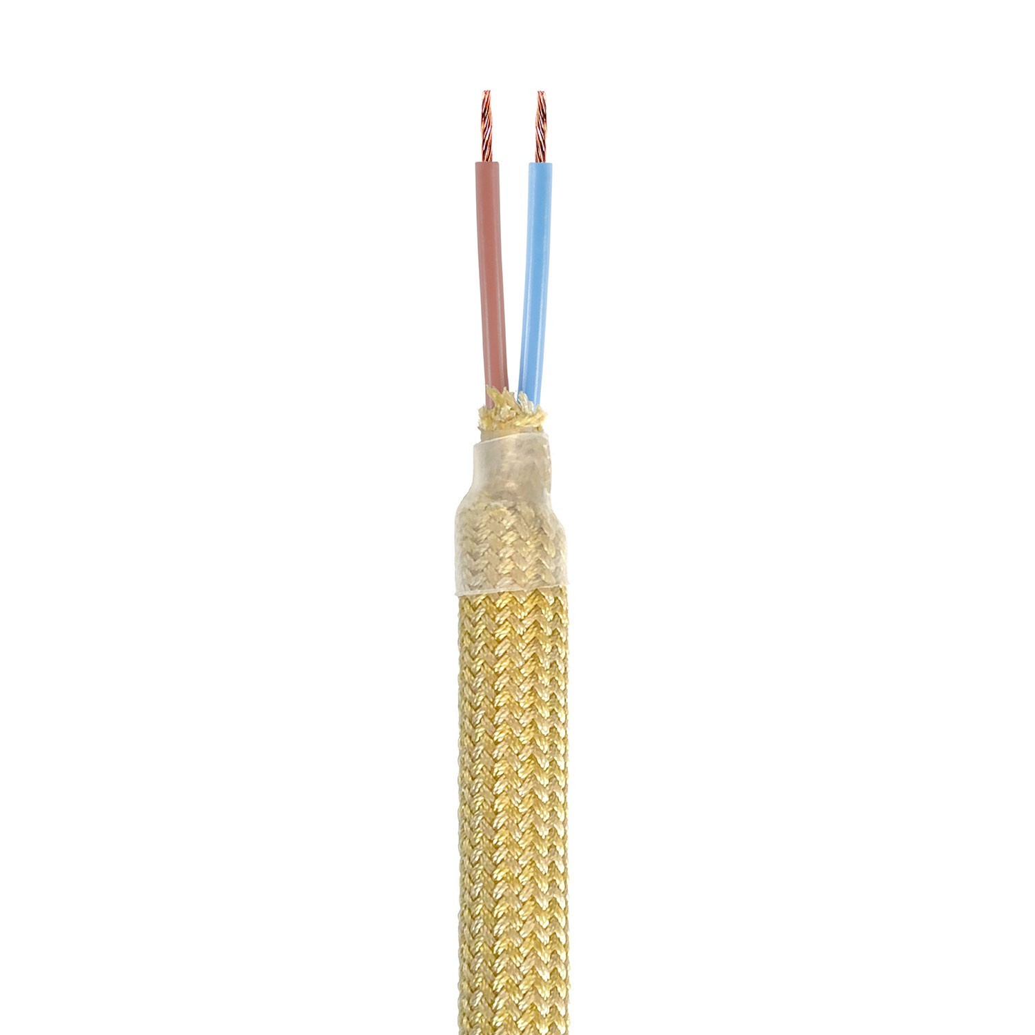 Kit Creative Flex flexible tube in mustard RM79 textile lining with metal terminals