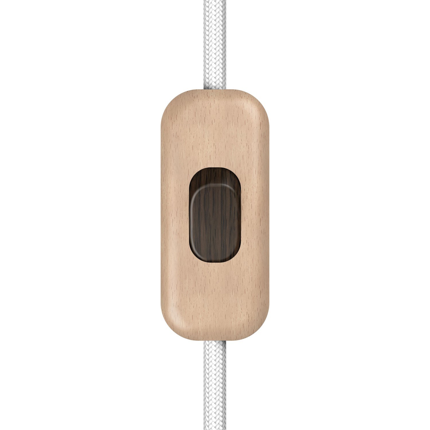 Inline single-pole switch Creative Switch beechwood colour
