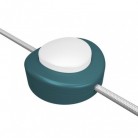 Inline single-pole foot switch Creative Switch petrol blue