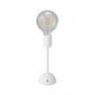 Portable and rechargeable Cabless02 Lamp with G125 Globe light bulb