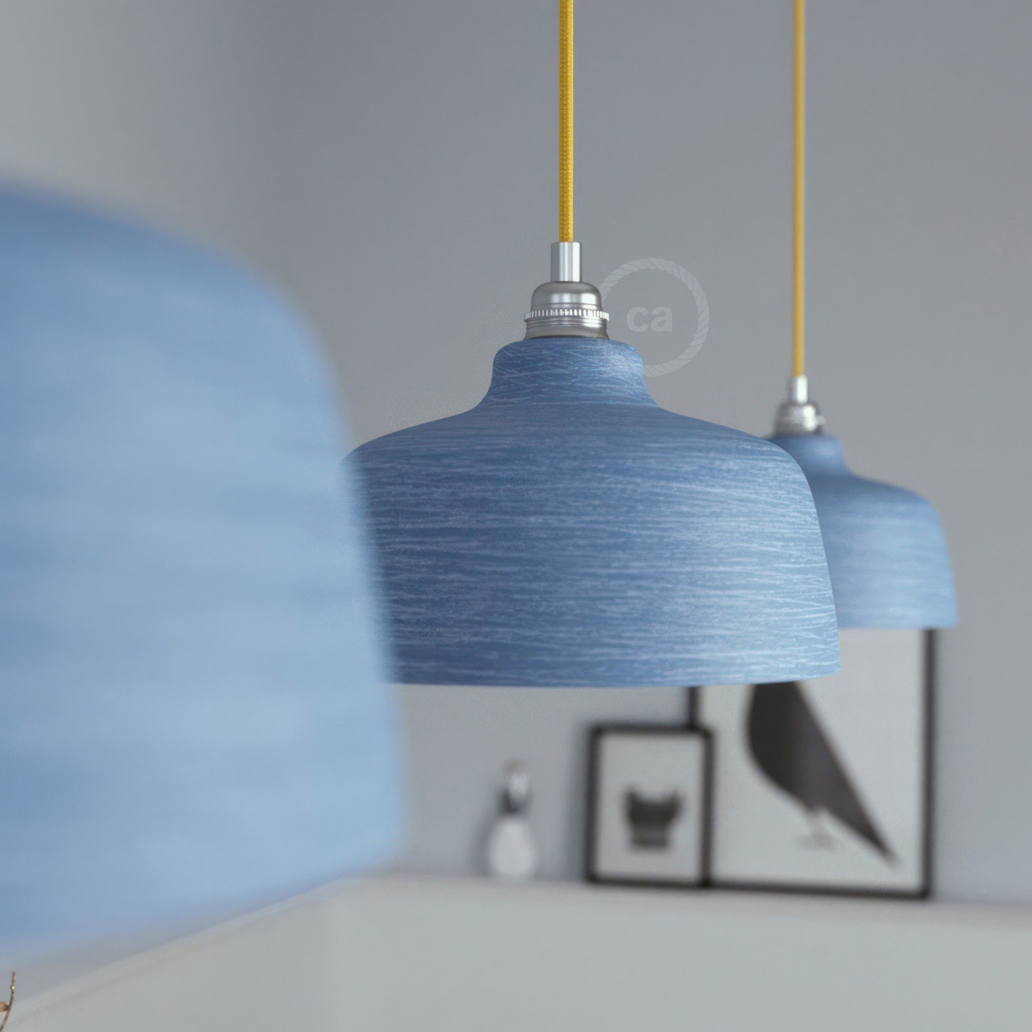 Ceramic lampshade Cup, Materia collection - Made in Italy