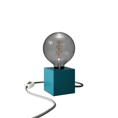 Blue table lamp - Cubetto