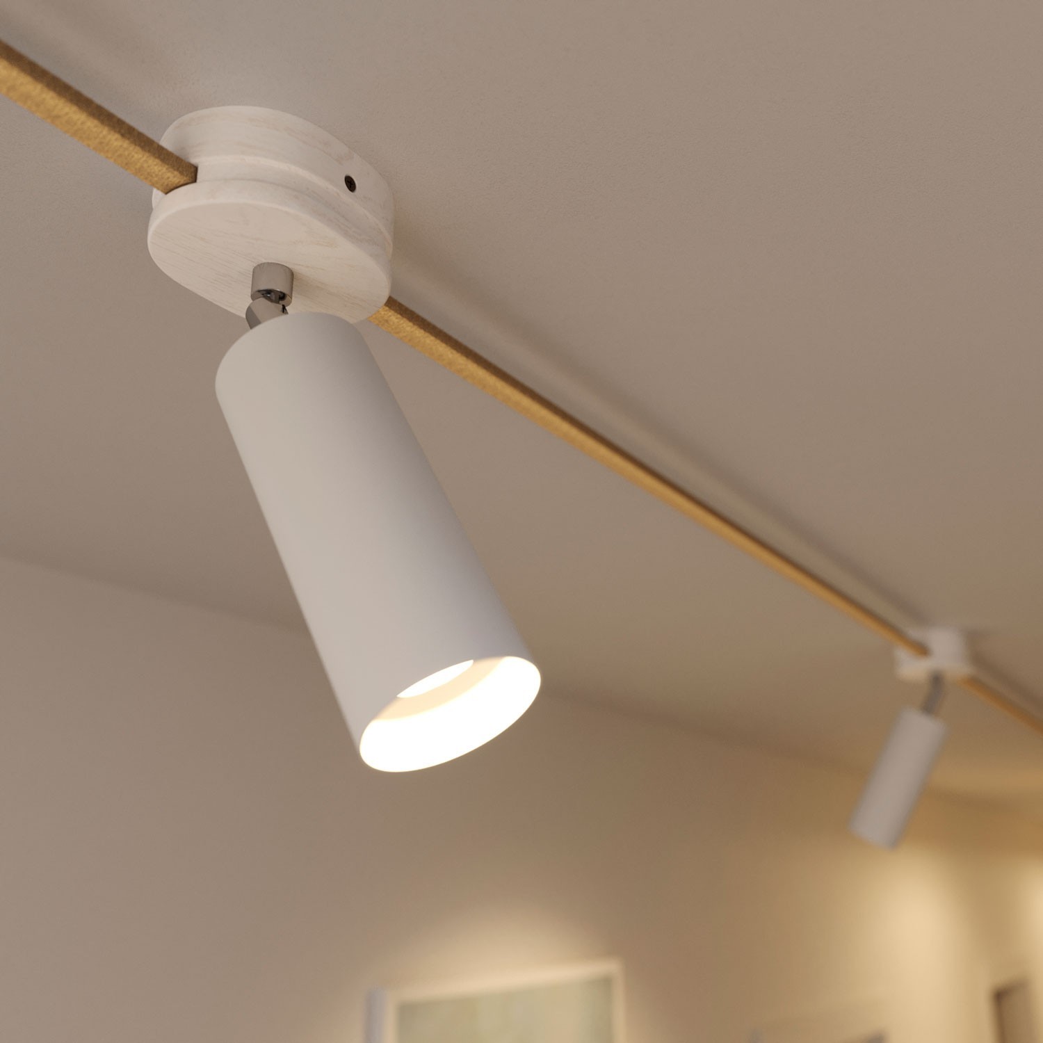 Fermaluce Filè adjustable spotlight, metal wall light with Tub-E14