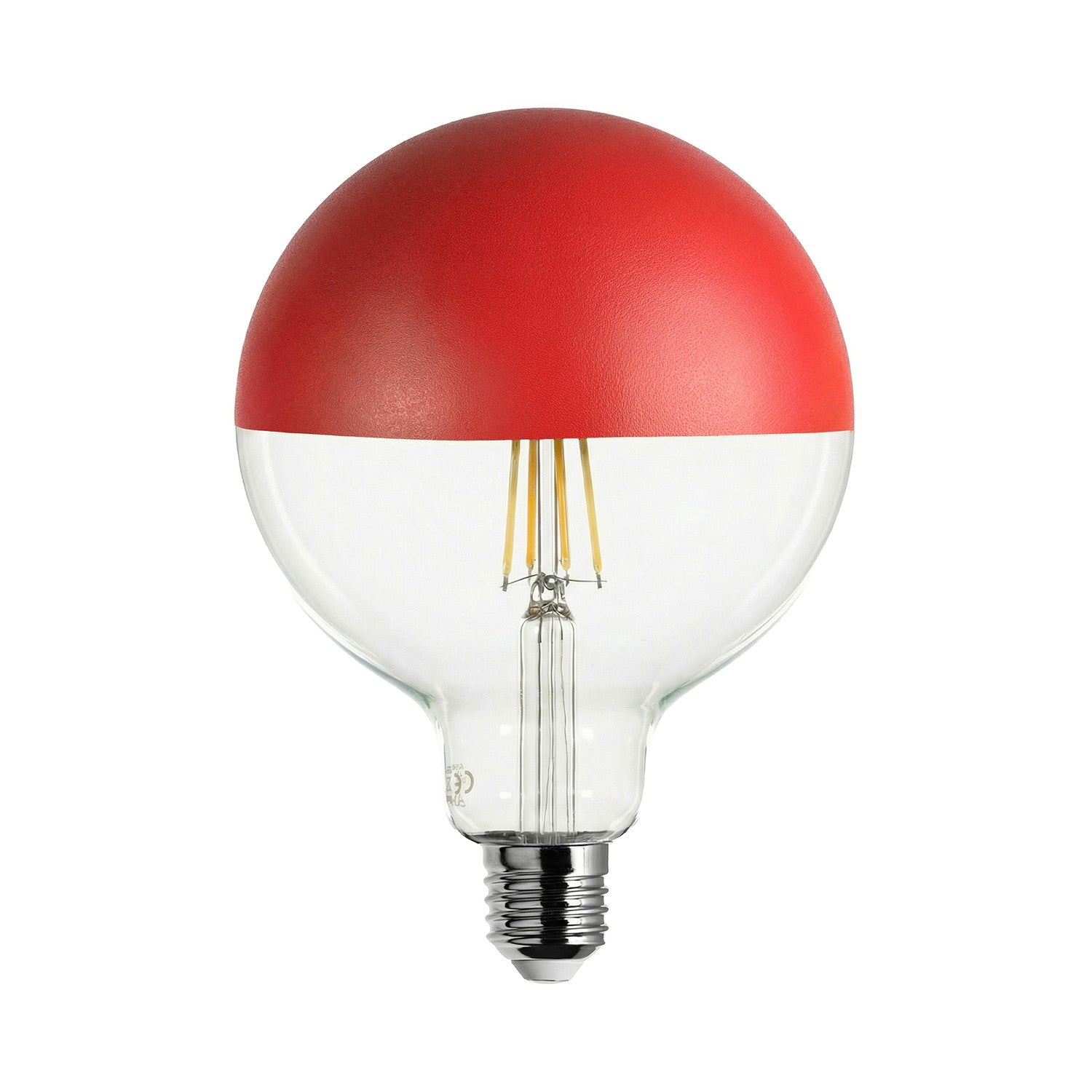 Light bulb LED G125 4.8W 806Lm E27 2700K Dimmable - Red