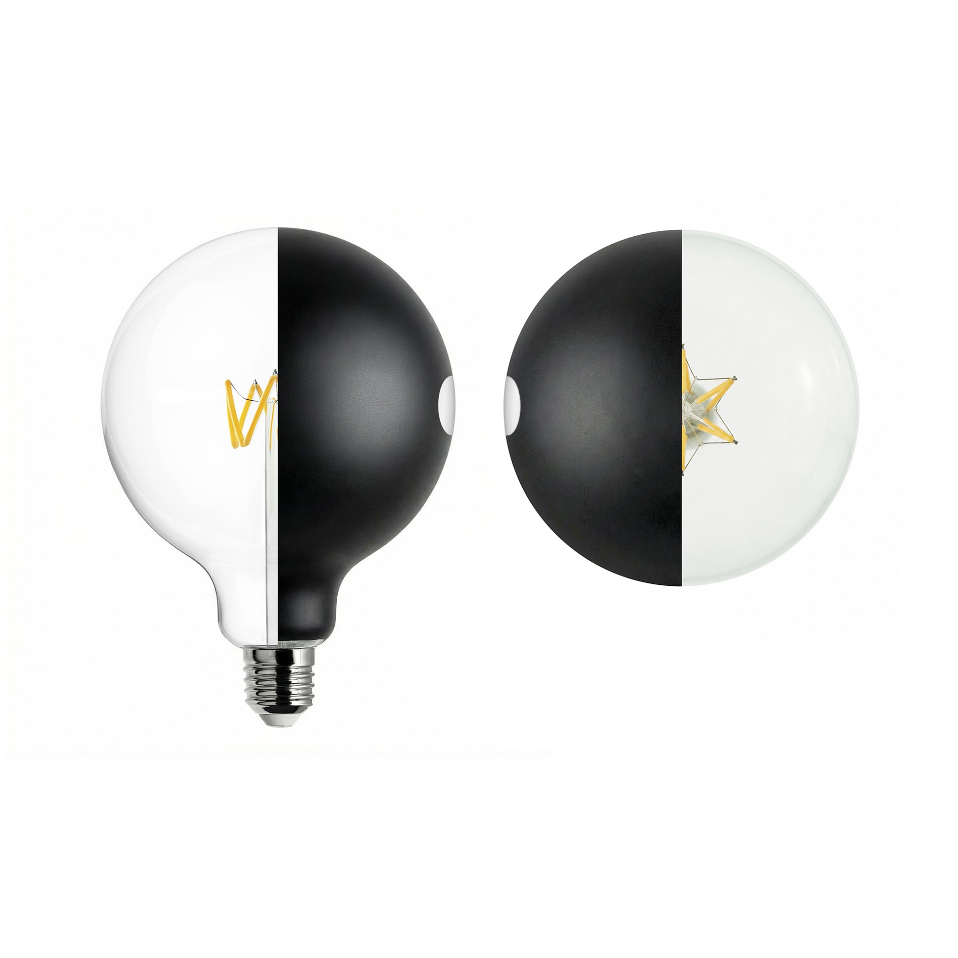 Lampadina LED Talia G125 4,8W 806Lm E27 2700K Dimmerabile - Nero