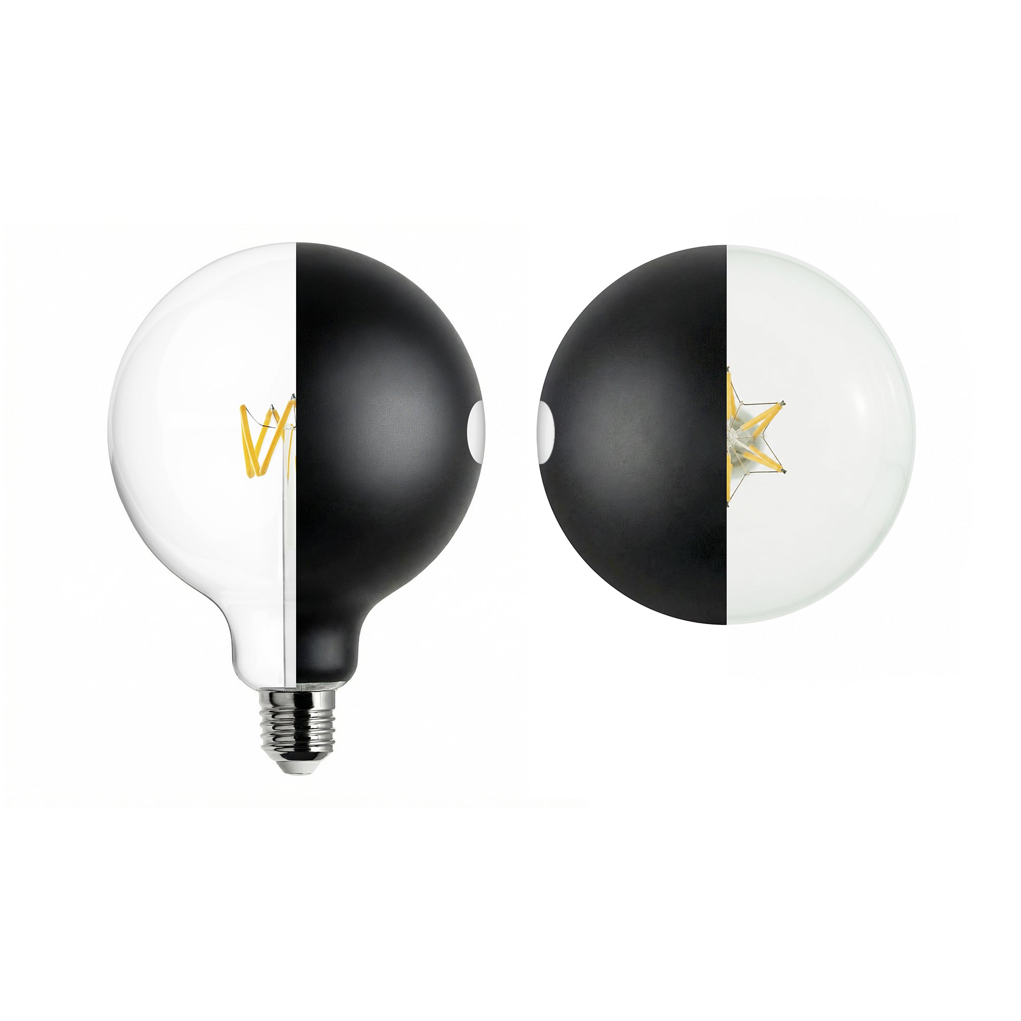 Lampadina LED Talia G125 4,8W 806Lm E27 2700K Dimmerabile - Nero