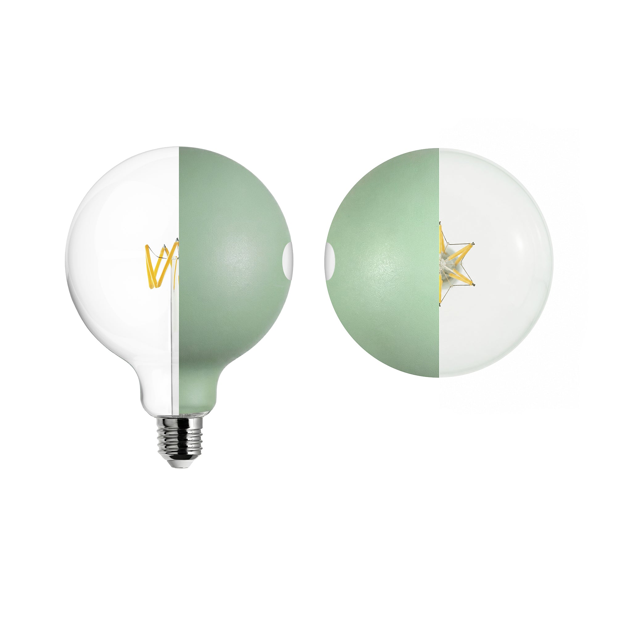 Lampadina LED Talia G125 4,8W 806Lm E27 2700K Dimmerabile - Verde