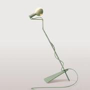 Tilting floor lamp with painted LED G125 Light bulb and UK Plug - Mario Talia - Green