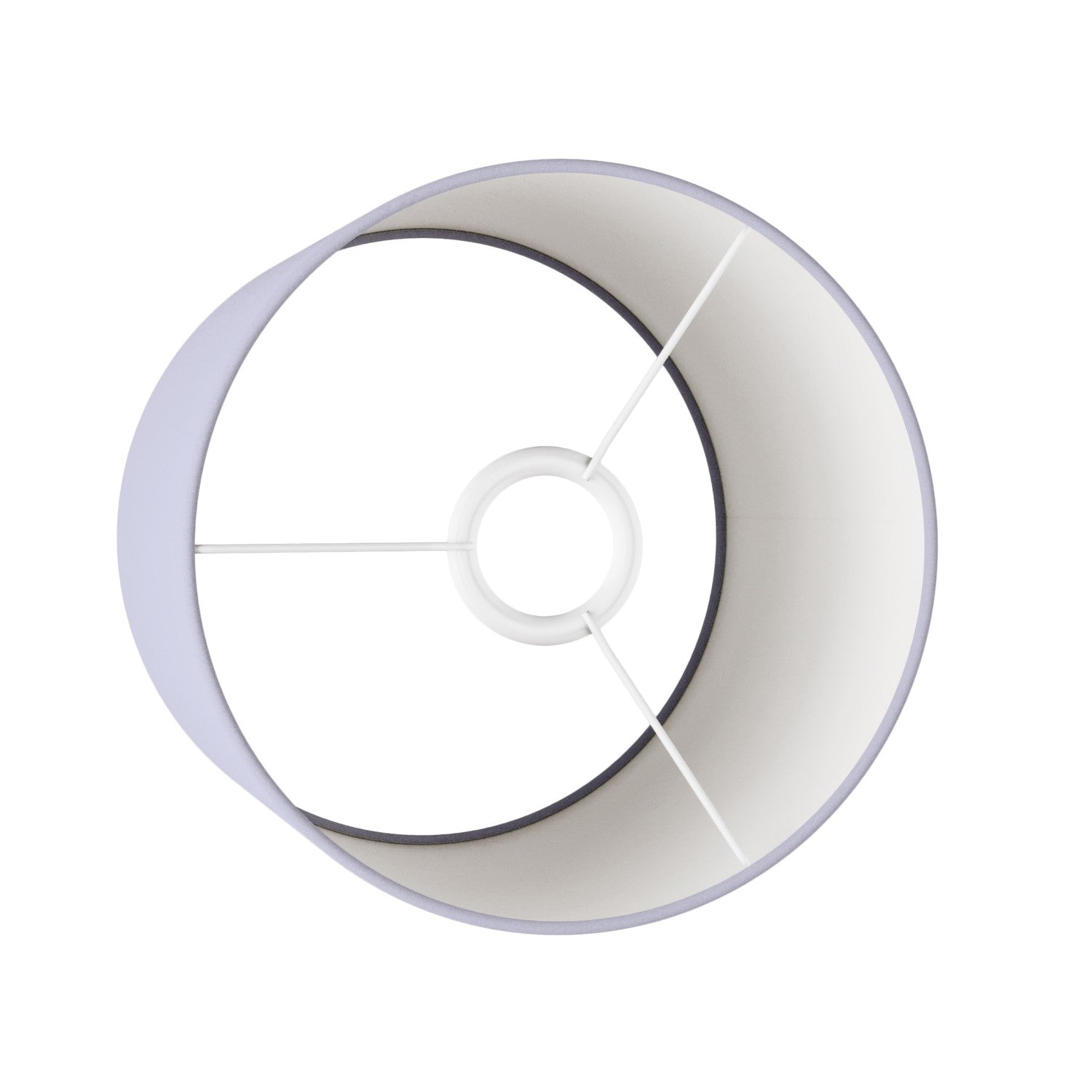 Paralume Cilindro M in tessuto con attacco E27 - Made in Italy - Teletta Lilla