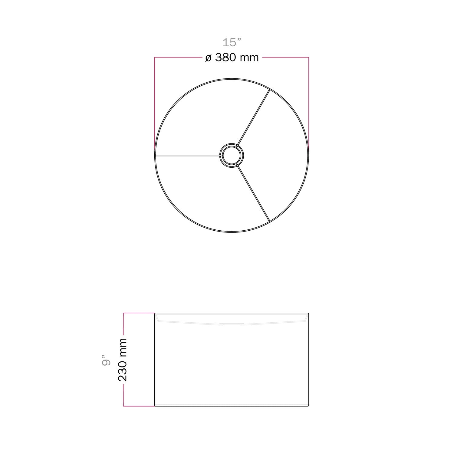 Paralume Cilindro L in tessuto con attacco E27 - Made in Italy - Lana Sabbia