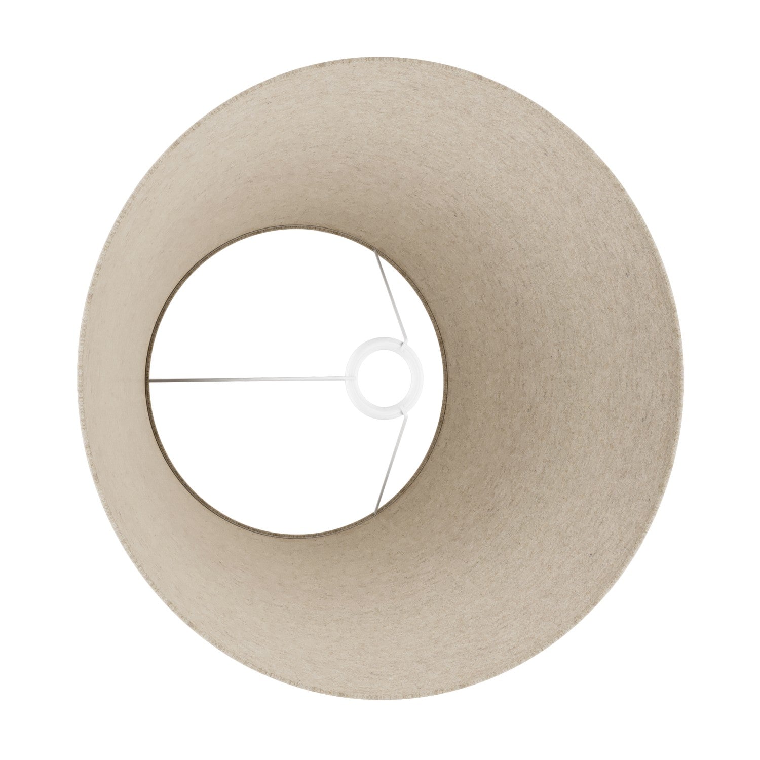 Paralume Impero L per lampada da tavolo o applique con attacco E27 - Made in Italy - Lana Beige
