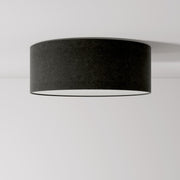 Plafoniera in tessuto Medium Slim - Made in Italy - Lana Grigio Scuro
