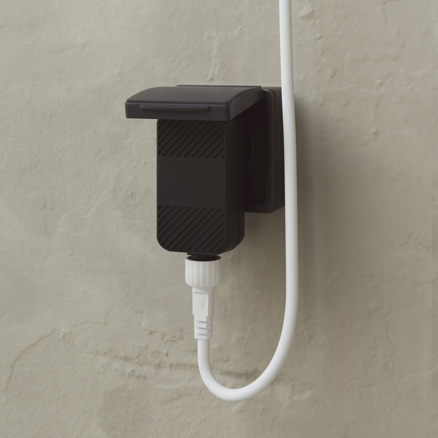 Catena luminosa 3 punti luce da esterno IP67 Bianco sabbia con spina UK - Marina3