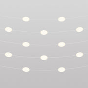 Catena luminosa 12 punti luce da esterno IP67 Bianco sabbia con spina UK - Marina12