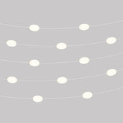 Catena luminosa 12 punti luce da esterno IP67 Bianco sabbia con spina UK - Marina12