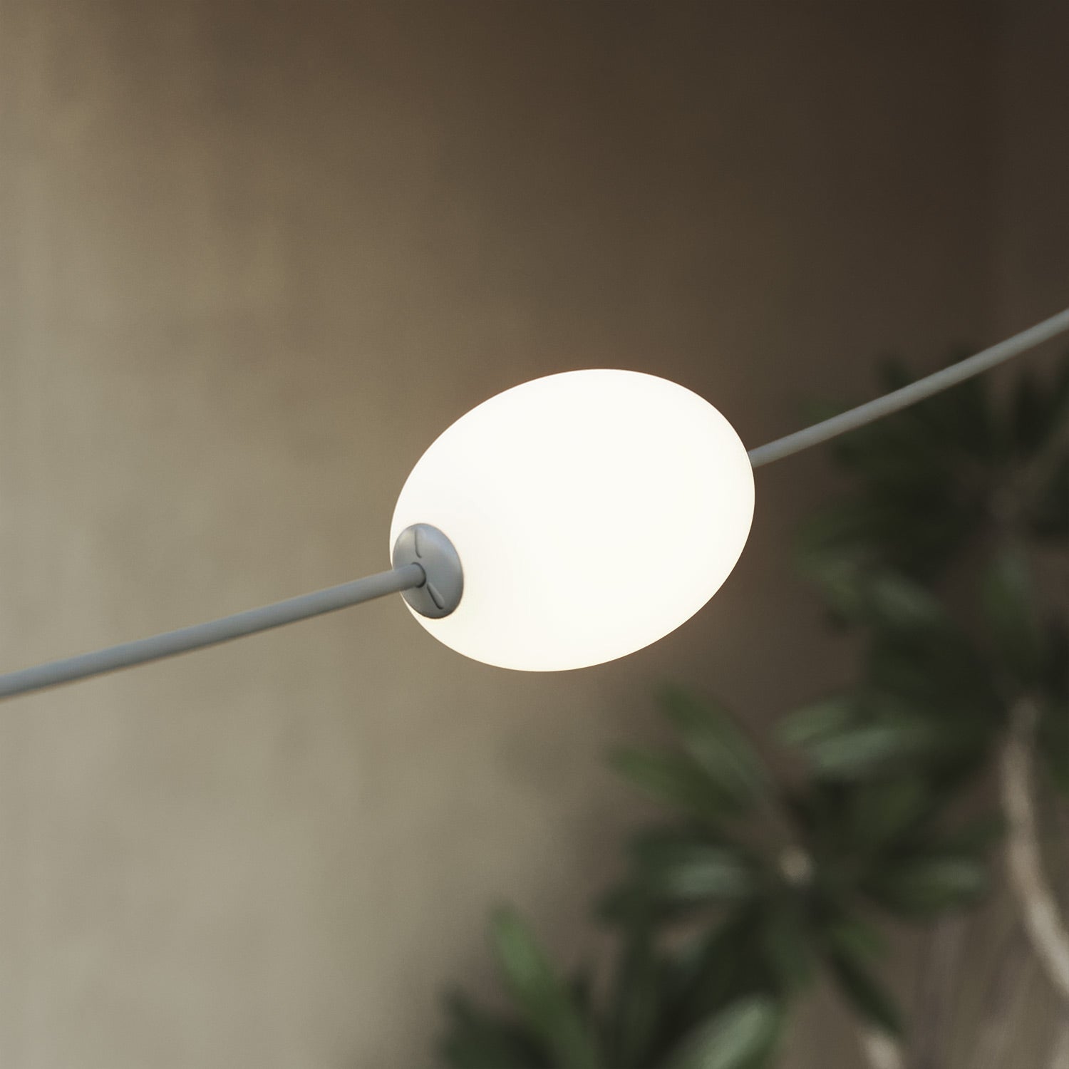 Catena luminosa 12 punti luce da esterno IP67 Grigio con spina UK - Marina12