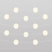 Catena luminosa 12 punti luce da esterno IP67 Bianco Sabbia con spina UK - Marina12 Cherry