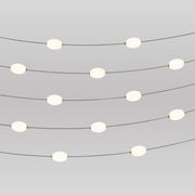 Catena luminosa 12 punti luce da esterno IP67 Grigio con spina UK - Marina12