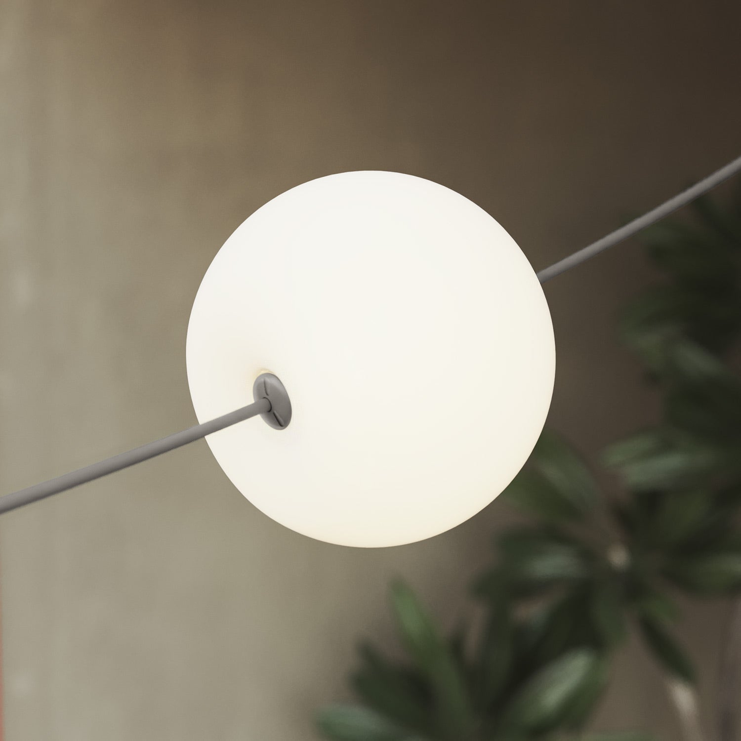 Catena luminosa 3 punti luce da esterno IP67 Grigio con spina UK - Marina3 Cherry 140 cm