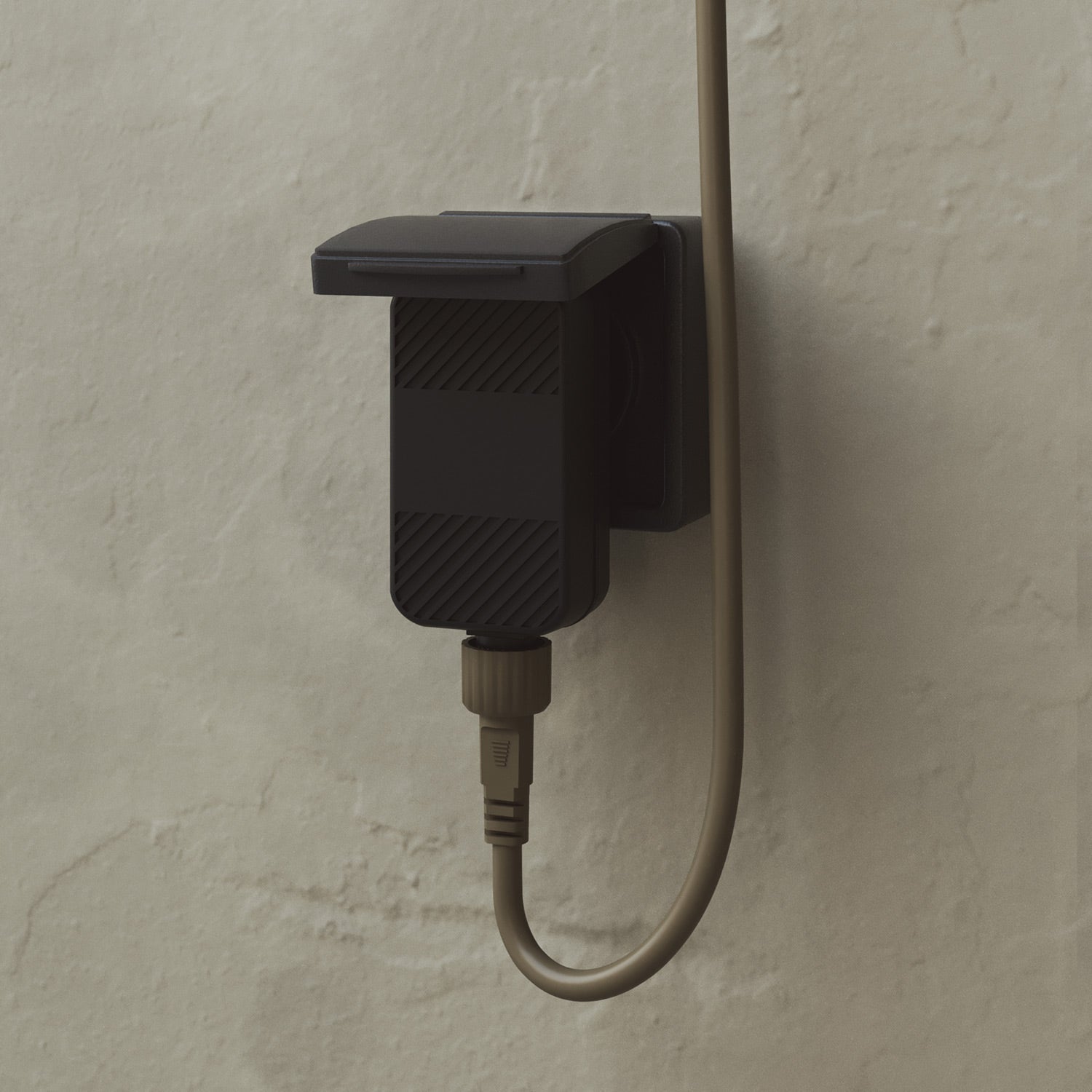 Catena luminosa 4 punti luce da esterno IP67 Verde Oliva con spina UK - Marina4 Cherry 70 cm