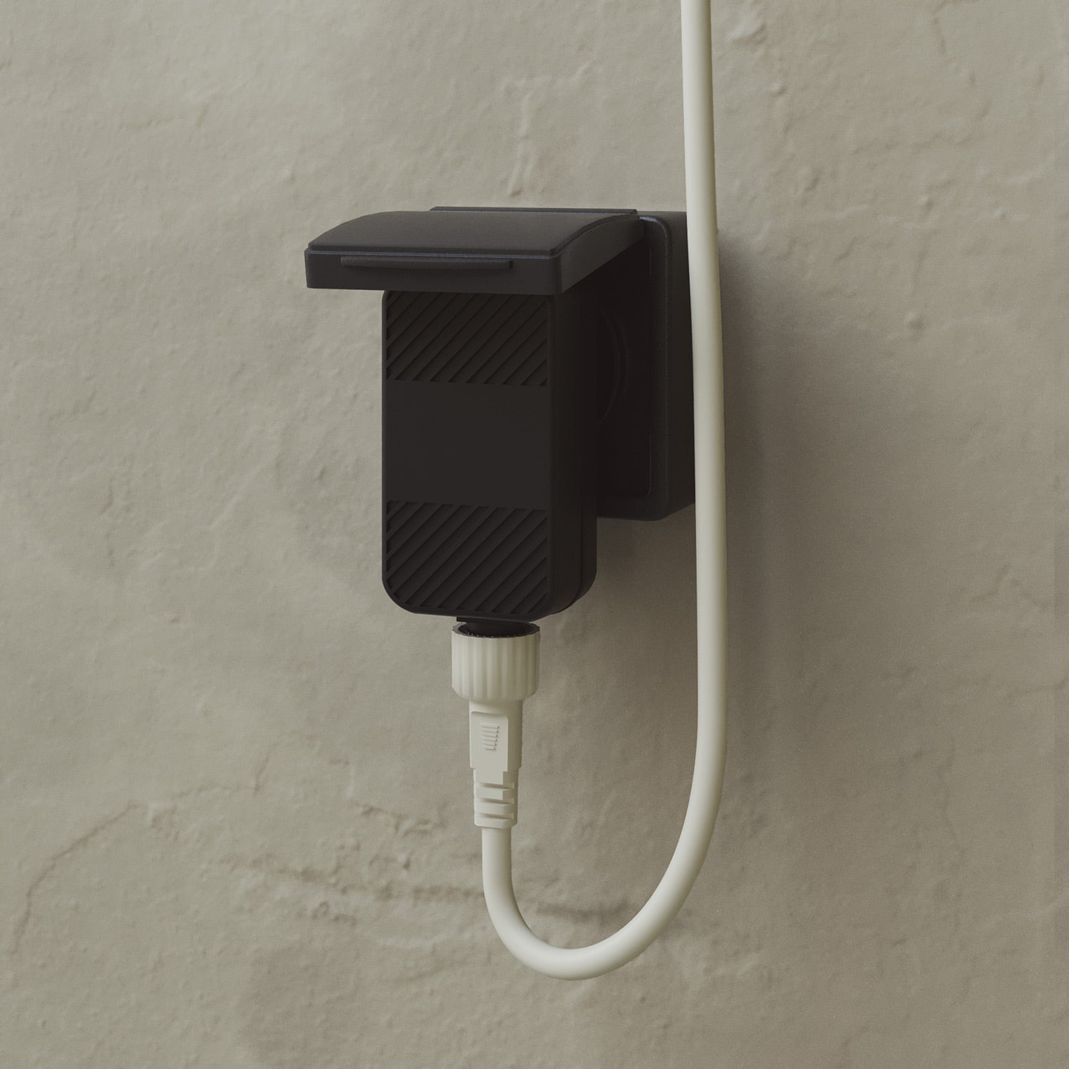 Catena luminosa 6 punti luce da esterno IP67 Bianco Sabbia con spina UK - Marina6 Cherry 140 cm