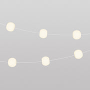 Catena luminosa 6 punti luce da esterno IP67 Bianco Sabbia con spina UK - Marina6 Cherry 70 cm