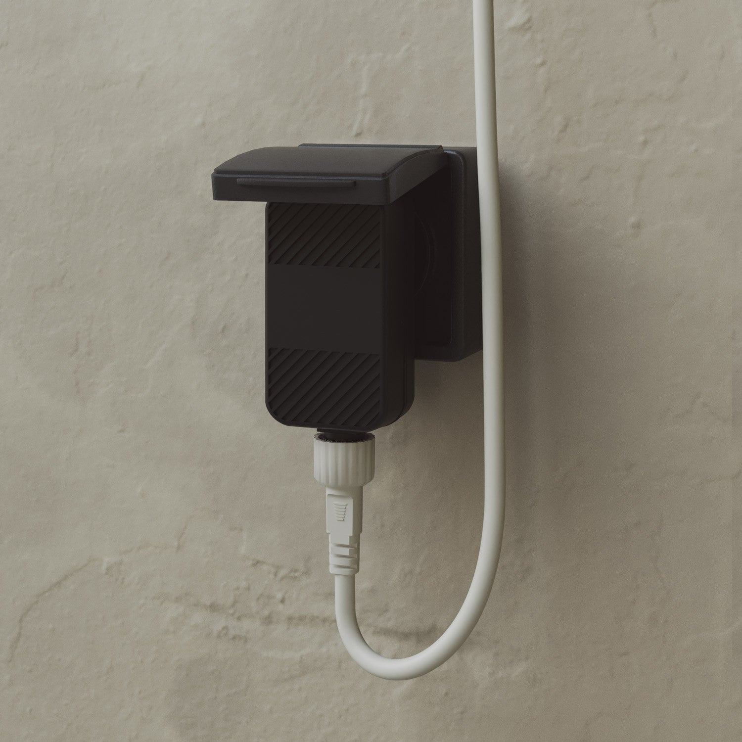 Catena luminosa 6 punti luce da esterno IP67 Bianco Sabbia con spina UK - Marina6 Cherry 70 cm
