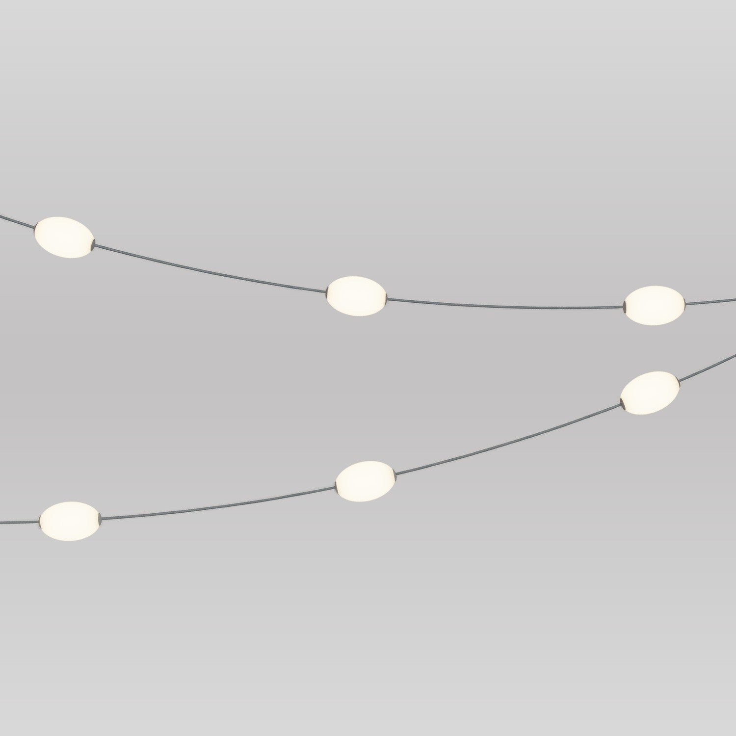 Catena luminosa 6 punti luce da esterno IP67 Grigio con spina UK - Marina6