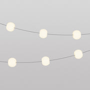 Catena luminosa 6 punti luce da esterno IP67 Grigio con spina UK - Marina6 Cherry 70 cm