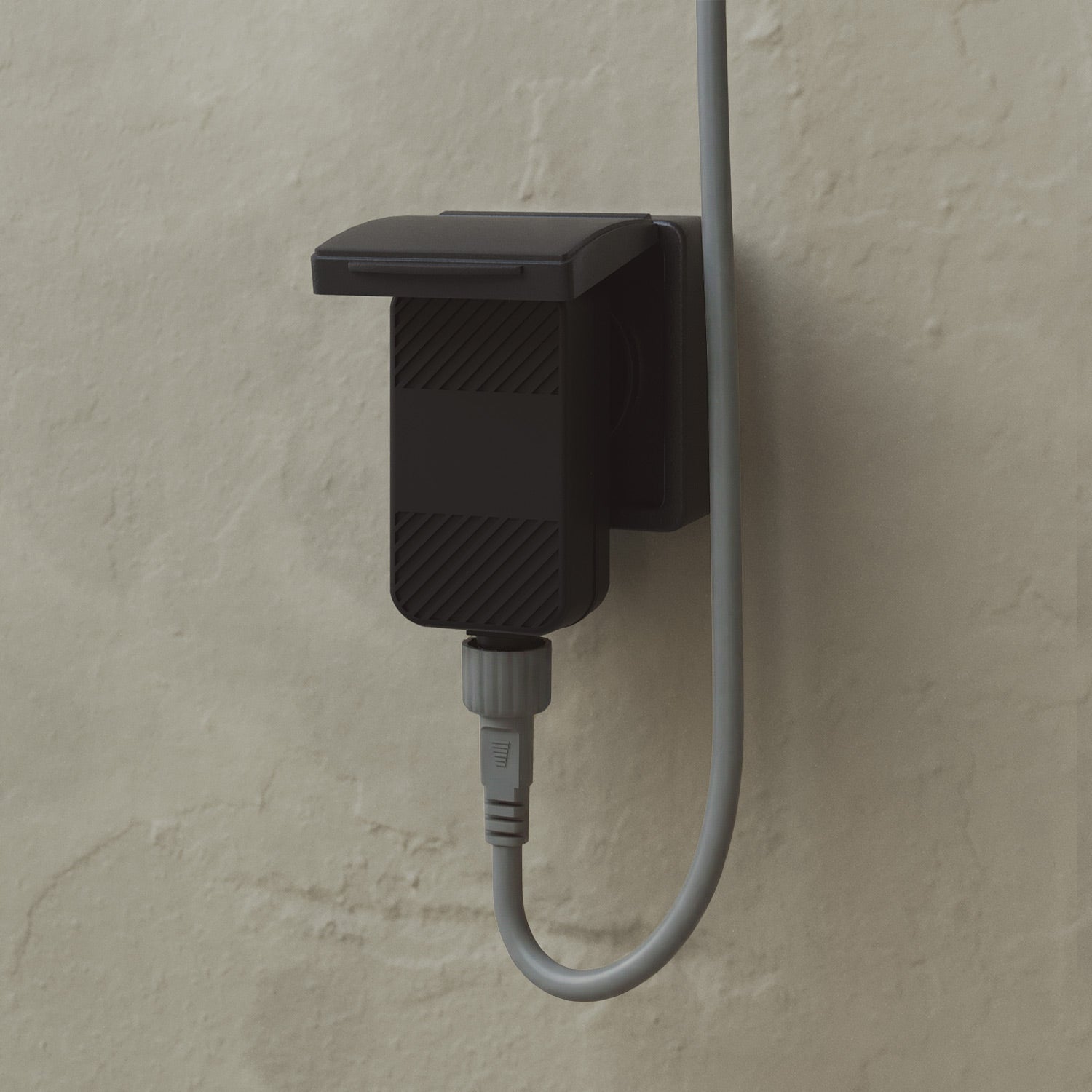 Catena luminosa 6 punti luce da esterno IP67 Grigio con spina UK - Marina6 Cherry 140 cm