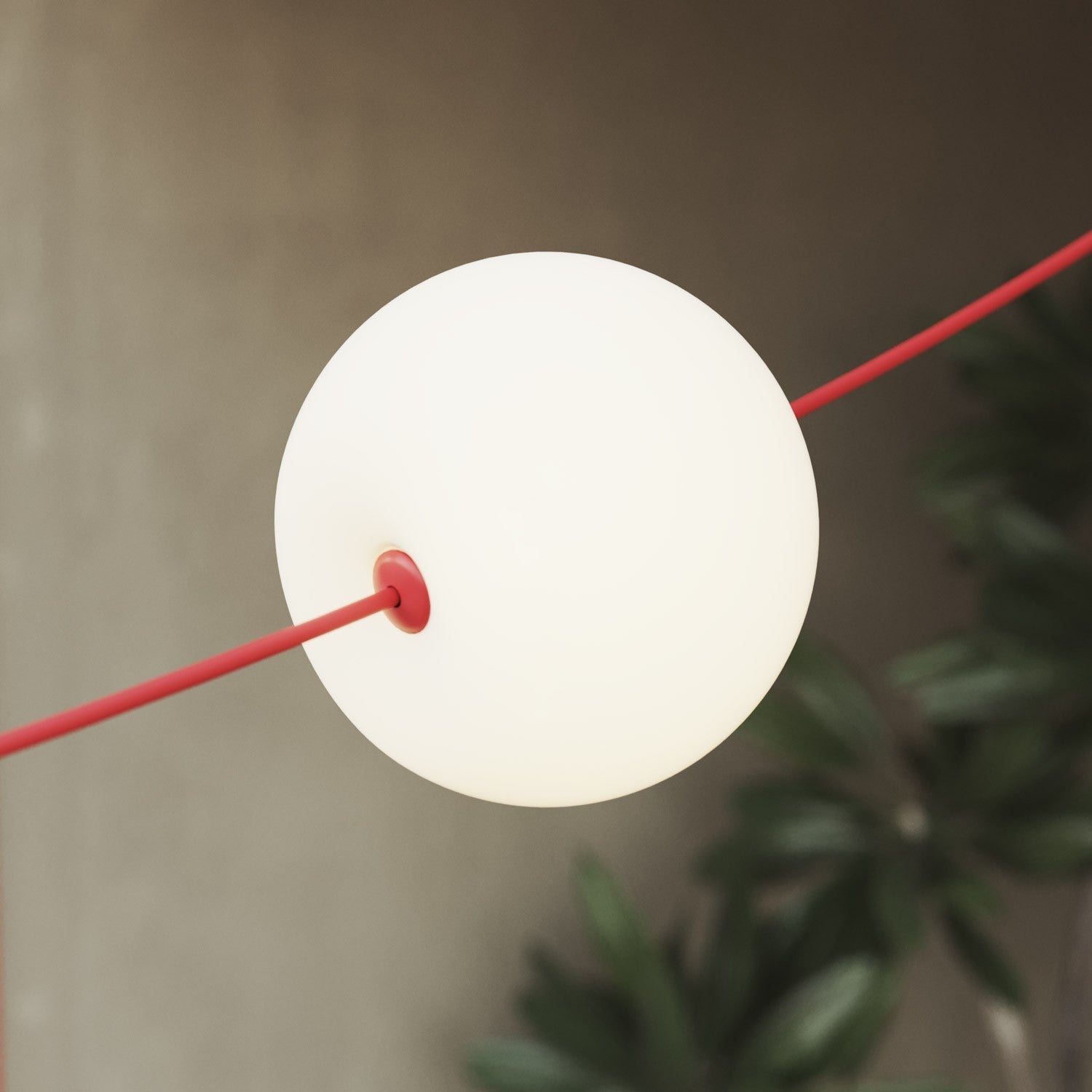 Catena luminosa 6 punti luce da esterno IP67 Rosso Stella Marina con spina UK - Marina6 Cherry