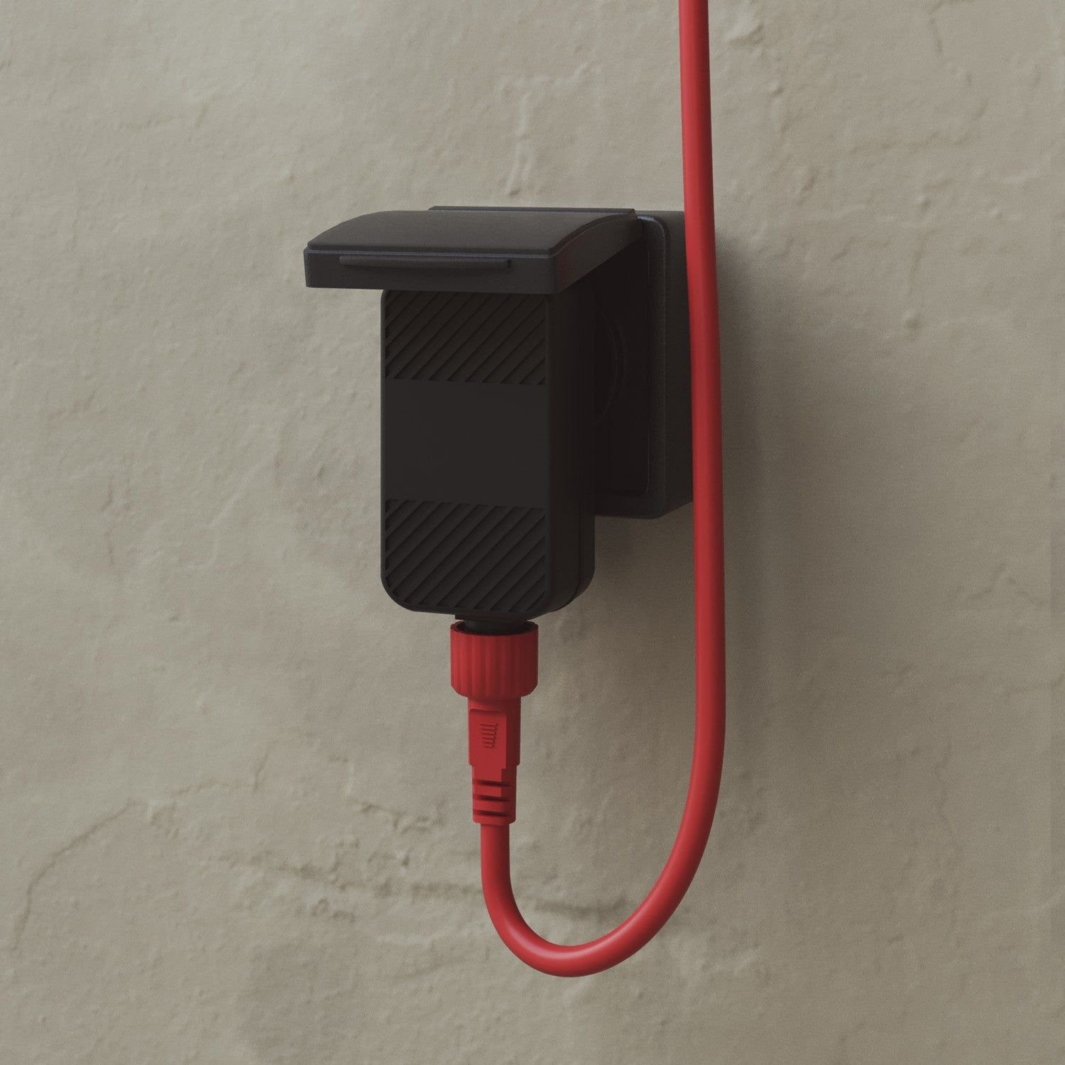 Catena luminosa 6 punti luce da esterno IP67 Rosso Stella Marina con spina UK - Marina6 Cherry