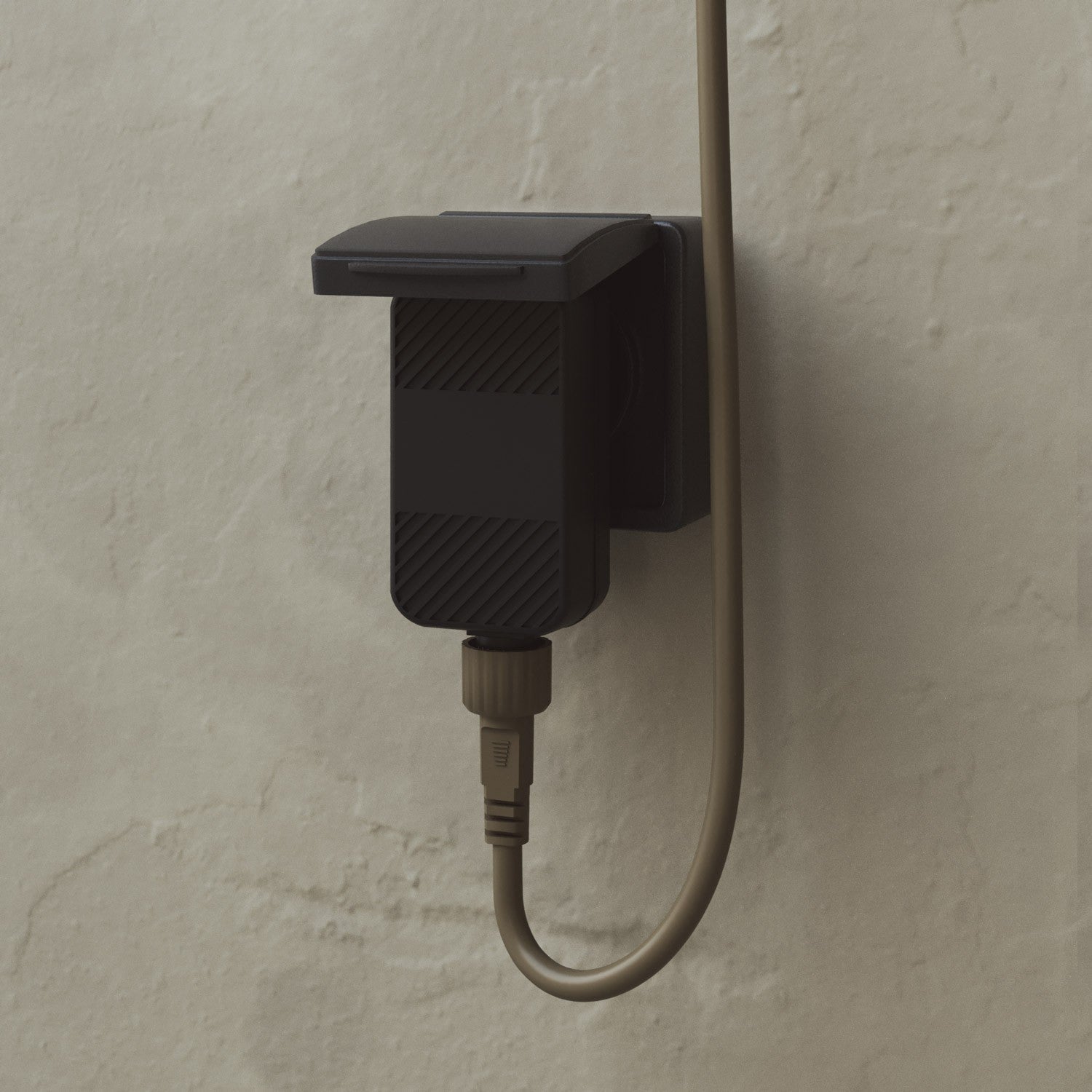 Catena luminosa 6 punti luce da esterno IP67 Verde Oliva con spina UK - Marina6 Cherry 70 cm